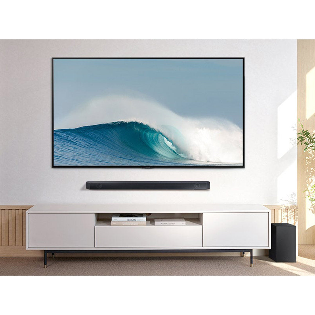 Samsung HW-Q600C 3.1.2 Ch Soundbar with Wireless Subwoofer, Dobly Atmos, DTS:X, & Wall Mount Kit (2023)