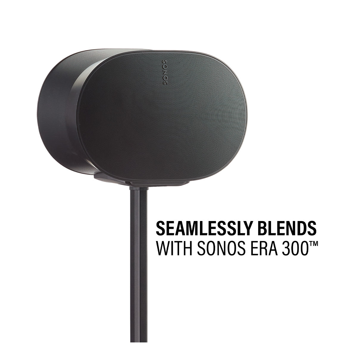Sanus Height-Adjustable Speaker Stand for Sonos Era 300 - Each (Black)