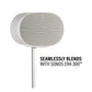 Sanus Height-Adjustable Speaker Stands for Sonos Era 300 - Pair (White)