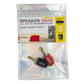 Speaker Snap 2 Count of Fast & Secure Banana Plugs, Gold Plated, 12-24 AWG, for Home Theaters, Speaker Wire, Wall Plates, and Receivers