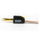 Speaker Snap 4 Count of Fast & Secure Banana Plugs, Gold Plated, 12-24 AWG, for Home Theaters, Speaker Wire, Wall Plates, and Receivers