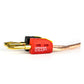 Speaker Snap 4 Count of Fast & Secure Banana Plugs, Gold Plated, 12-24 AWG, for Home Theaters, Speaker Wire, Wall Plates, and Receivers