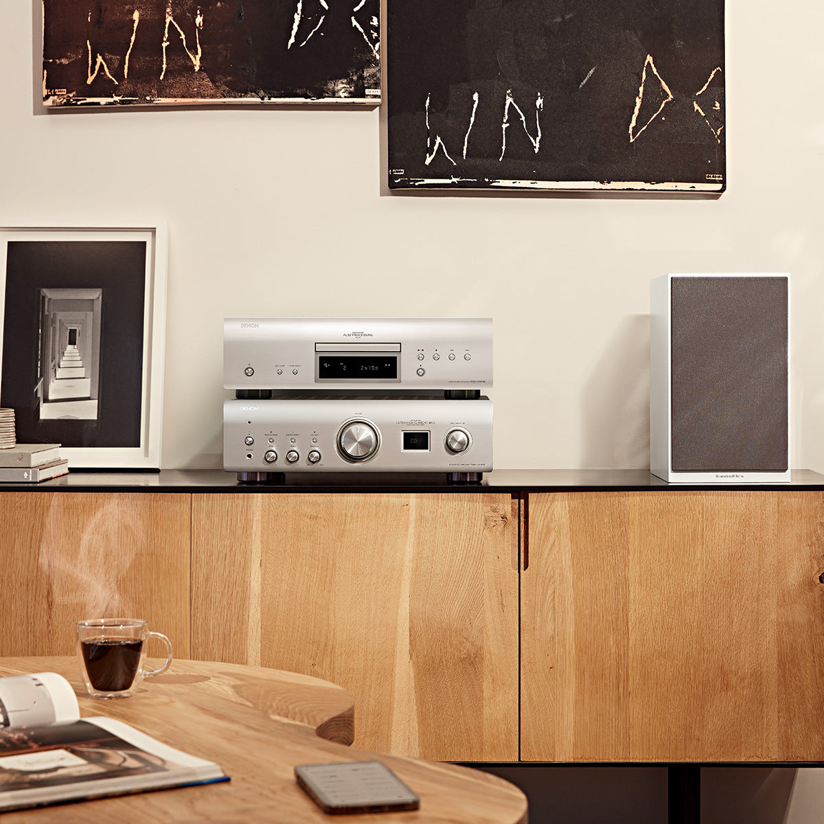 Denon PMA-1700NE 140W Integrated Amplifier with DCD-1700NE CD/SACD Player with Advanced AL32 Processing Plus (Silver)