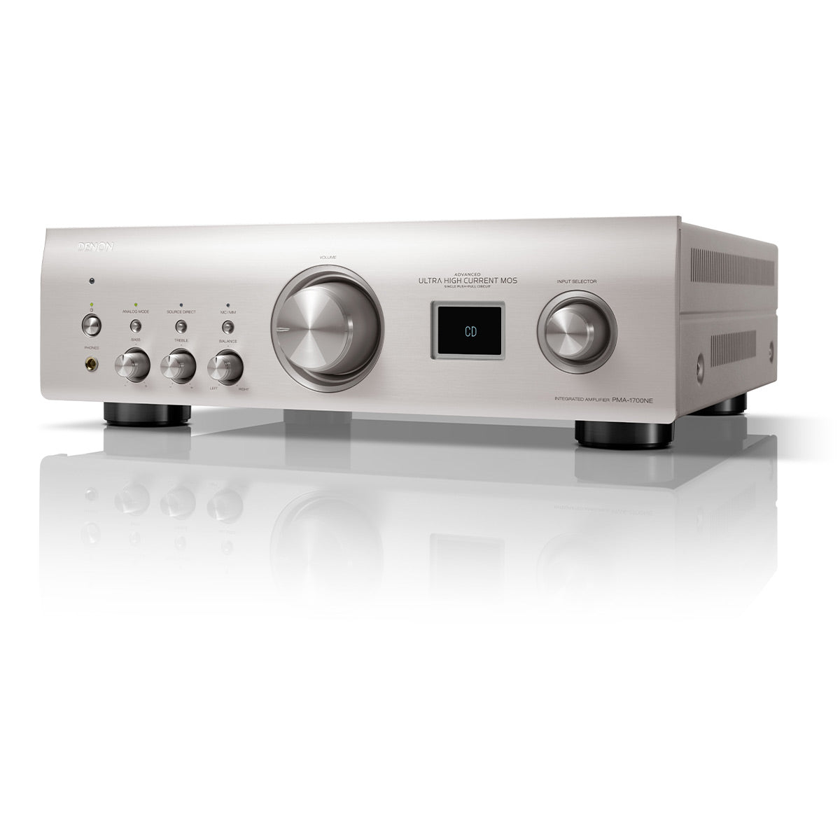 Denon PMA-1700NE 140W Integrated Amplifier with DCD-1700NE CD/SACD Player with Advanced AL32 Processing Plus (Silver)