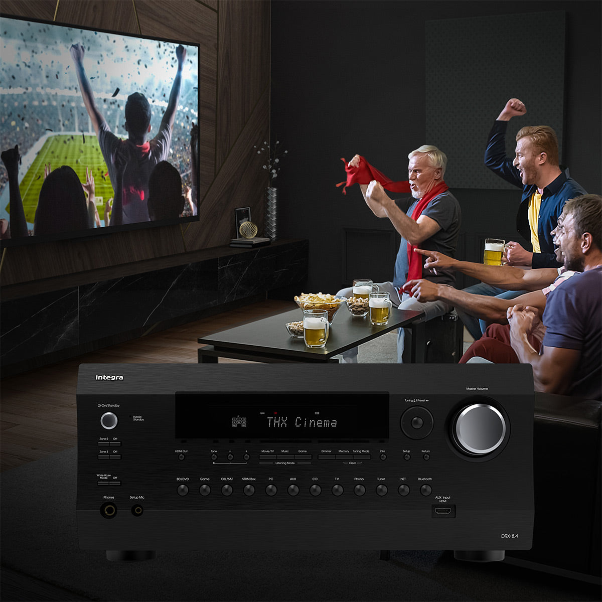 Integra DRX-8.4 11.4 Channel Network Home Theater A/V Receiver with Dolby  Atmos, Dirac Live Room Correction, Roon Ready, Works with Sonos, & Built-In  ESS Sabre DAC