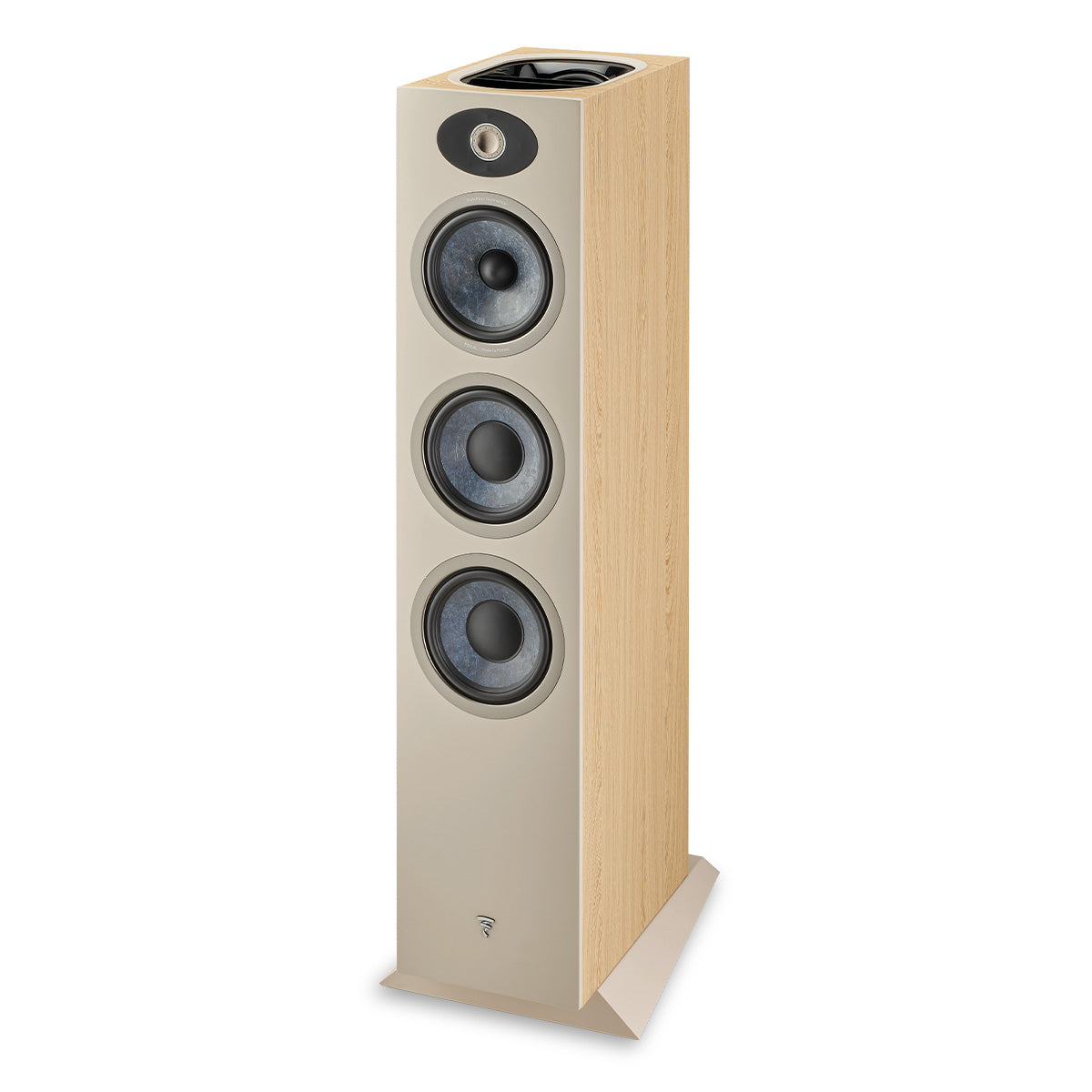Focal Theva No.3-D 3-Way Bass-Reflex Floorstanding Loudspeaker with 5" Full-Range Up-Firing Driver for Dolby Atmos Effects - Each (Light Wood)