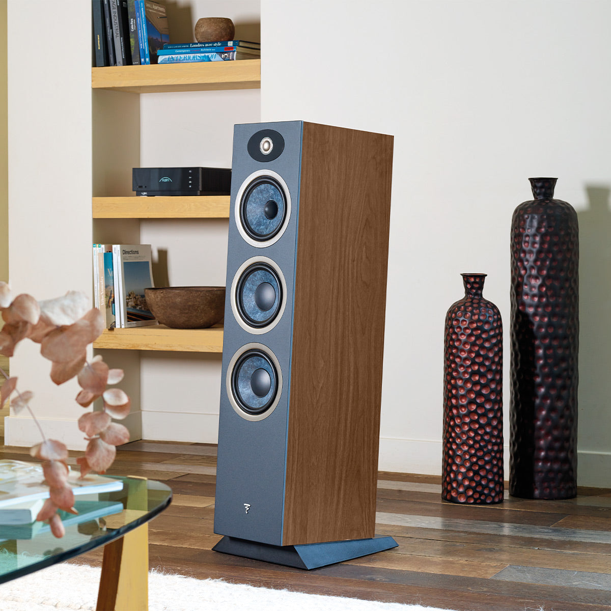 Focal Theva No.3 3-Way Bass-Reflex Floorstanding Loudspeaker - Each (Dark Wood)