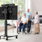 Kanto MPC77 Rolling AV Cart Compatible with Video Conferencing Systems for 37" - 77" TVs