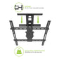 Kanto LX600SW Full-Motion Metal Stud Mount with SNAPTOGGLE&reg; Heavy-Duty Toggle Bolts for 34" - 65" TVs