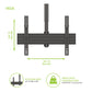 Kanto CM600SG Stainless Steel Full-Motion Outdoor Ceiling Mount for 37" - 70" TVs