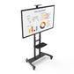 Kanto MTM86PL Height-Adjustable Rolling TV Stand for 55" - 86" TVs with Device Tray and Webcam Shelf