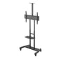 Kanto MTM86PL Height-Adjustable Rolling TV Stand for 55" - 86" TVs with Device Tray and Webcam Shelf