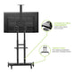 Kanto MTM86PL Height-Adjustable Rolling TV Stand for 55" - 86" TVs with Device Tray and Webcam Shelf