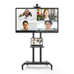 Kanto MTM86PL Height-Adjustable Rolling TV Stand for 55" - 86" TVs with Device Tray and Webcam Shelf