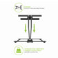 Kanto PDX650SG Stainless Steel Full-Motion Dual Stud Outdoor TV Mount for 37" - 75" TVs