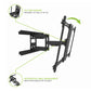 Kanto PDX650SG Stainless Steel Full-Motion Dual Stud Outdoor TV Mount for 37" - 75" TVs