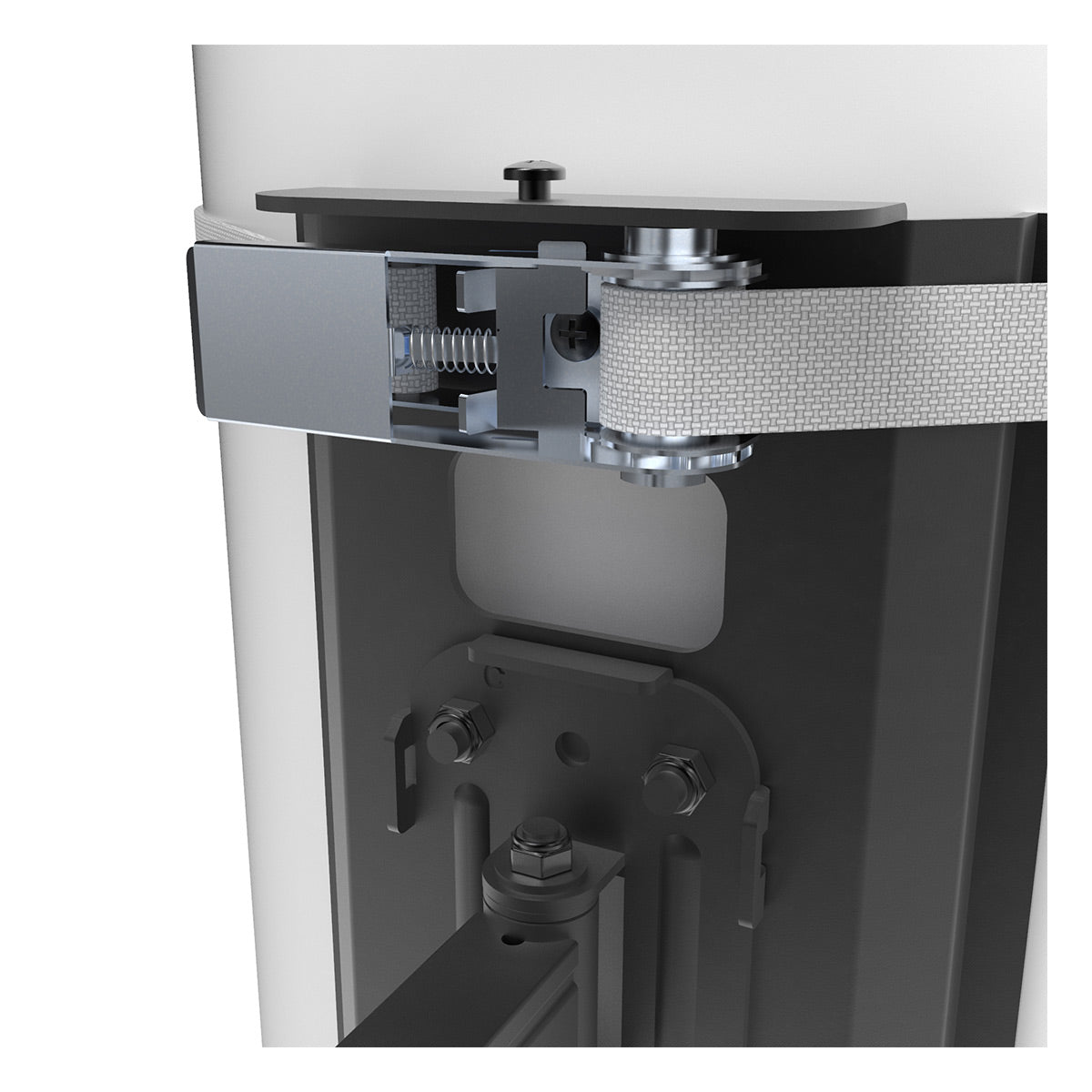 Kanto PSC350 No Drill Full-Motion Column and Pillar Wrapping TV Mount for 37" - 75" TVs