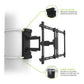 Kanto PSC350 No Drill Full-Motion Column and Pillar Wrapping TV Mount for 37" - 75" TVs