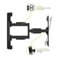 Kanto PSC350 No Drill Full-Motion Column and Pillar Wrapping TV Mount for 37" - 75" TVs
