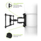 Kanto PSC350 No Drill Full-Motion Column and Pillar Wrapping TV Mount for 37" - 75" TVs