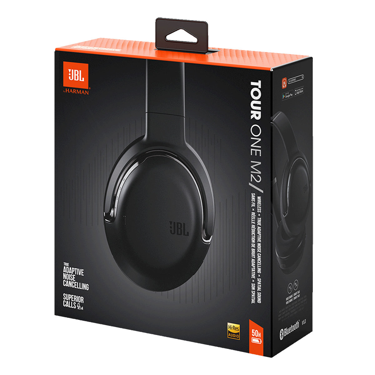 JBL Tour One M2 Wireless Over-Ear Adaptive Noise Cancelling Headphones (Black)