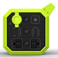 Monster Power Grid Portable 300W Battery Power Station with 10W Wireless Qi Charging Pad (Neon Green)