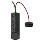 Monster Power Center Vertex Surge Protector with 6 AC Outlets, 3-Port USB Hub, & 6 ft Cord (Black)