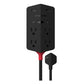 Monster Power Shield XL 540 Joule Surge Protector with 4 AC Outlets & 2 USB-A Ports (Black)