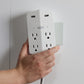 Monster Power Shield XL 540 Joule Surge Protector with 4 AC Outlets & 2 USB-A Ports (White)