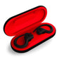 Monster DNA Fit True Wireless Earbuds with Active Noise Cancellation, aptX Lossless Audio, IPX5 Rating, & Qi Wireless Charging Case (Black/Red)