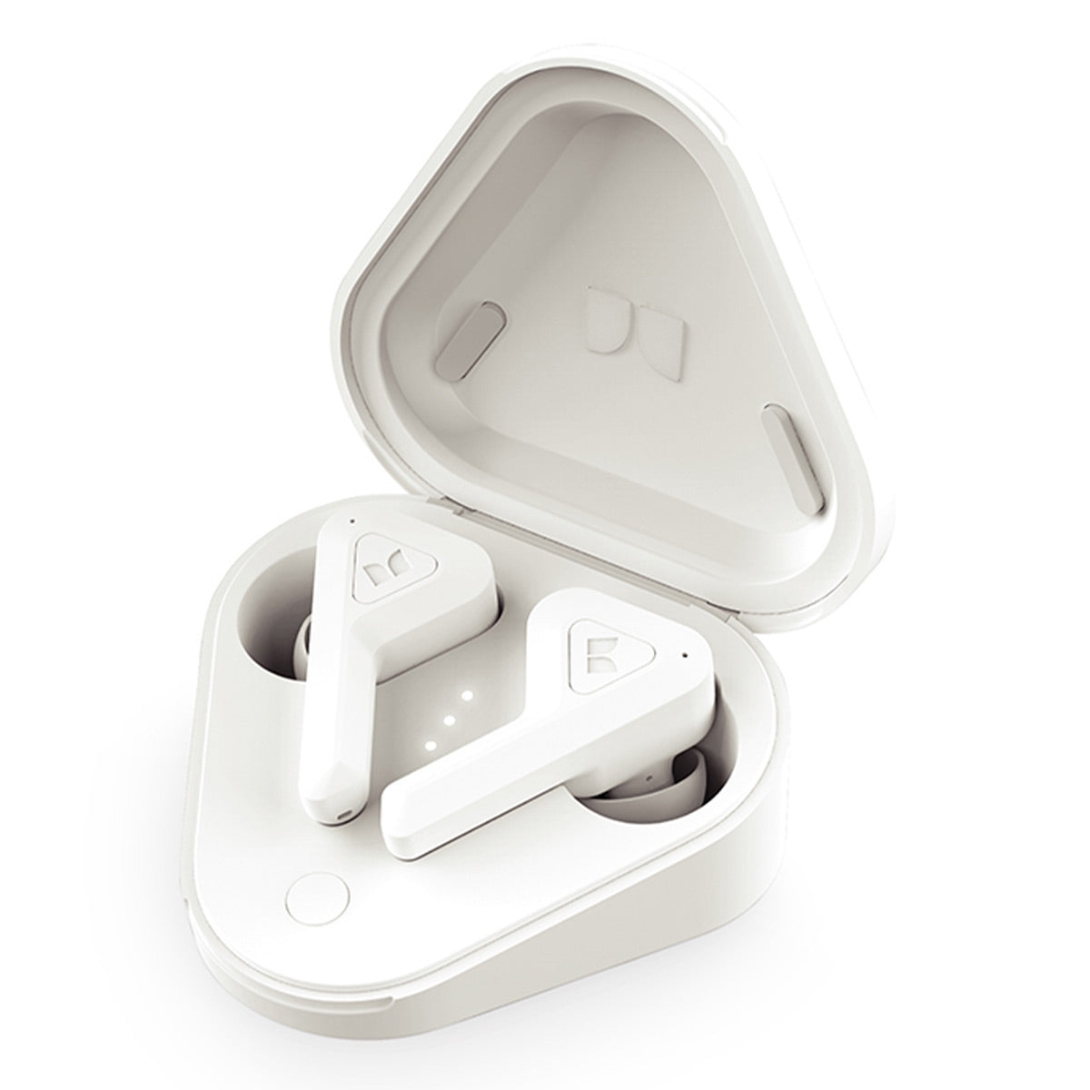 Monster DNA GO True Wireless Earbuds with Ambient Noise Suppression, aptX Lossless Audio, IPX5 Rating, & Qi Wireless Charging Case (White)