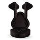 Monster DNA GO True Wireless Earbuds with Ambient Noise Suppression, aptX Lossless Audio, IPX5 Rating, & Qi Wireless Charging Case (Black)