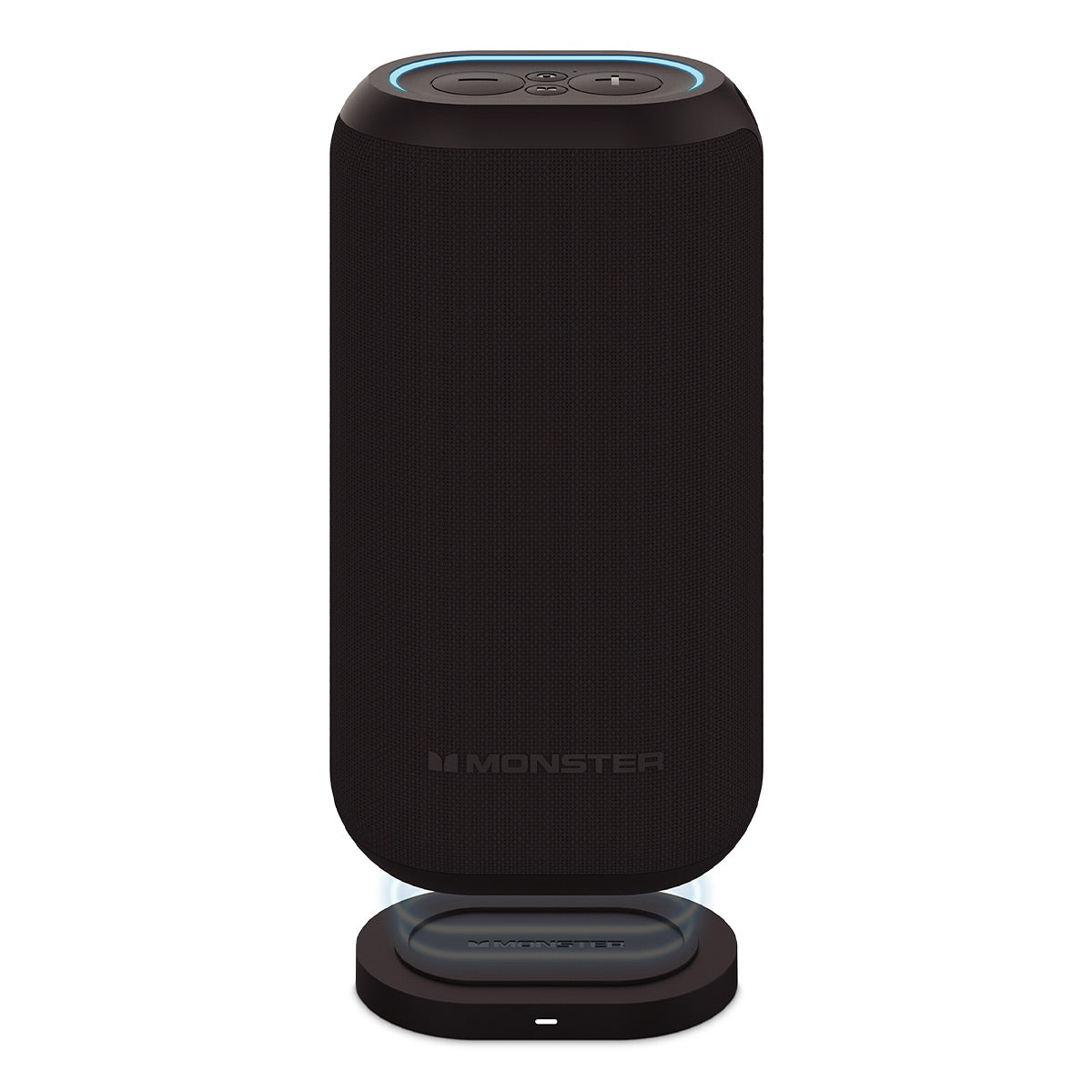 Monster DNA MAX Waterproof Bluetooth Speaker with Qi Wireless Charging Pad & Reverse USB-C Charging (Black)