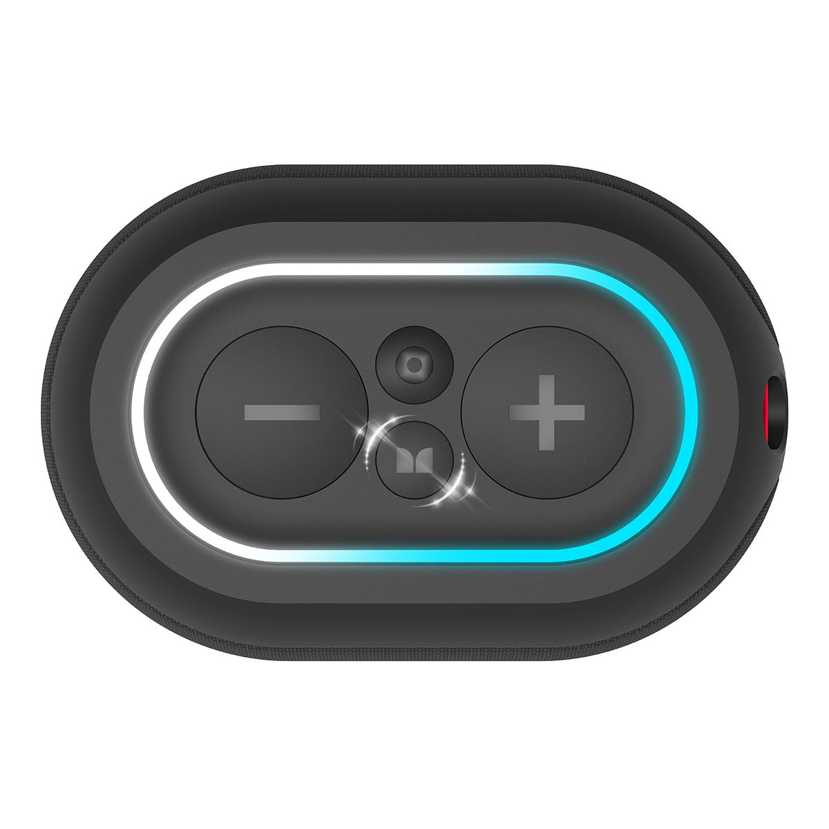 Monster DNA One Waterproof Portable Bluetooth Speaker with Omnidirectional Sound & Qi Wireless Charging Base (Black)