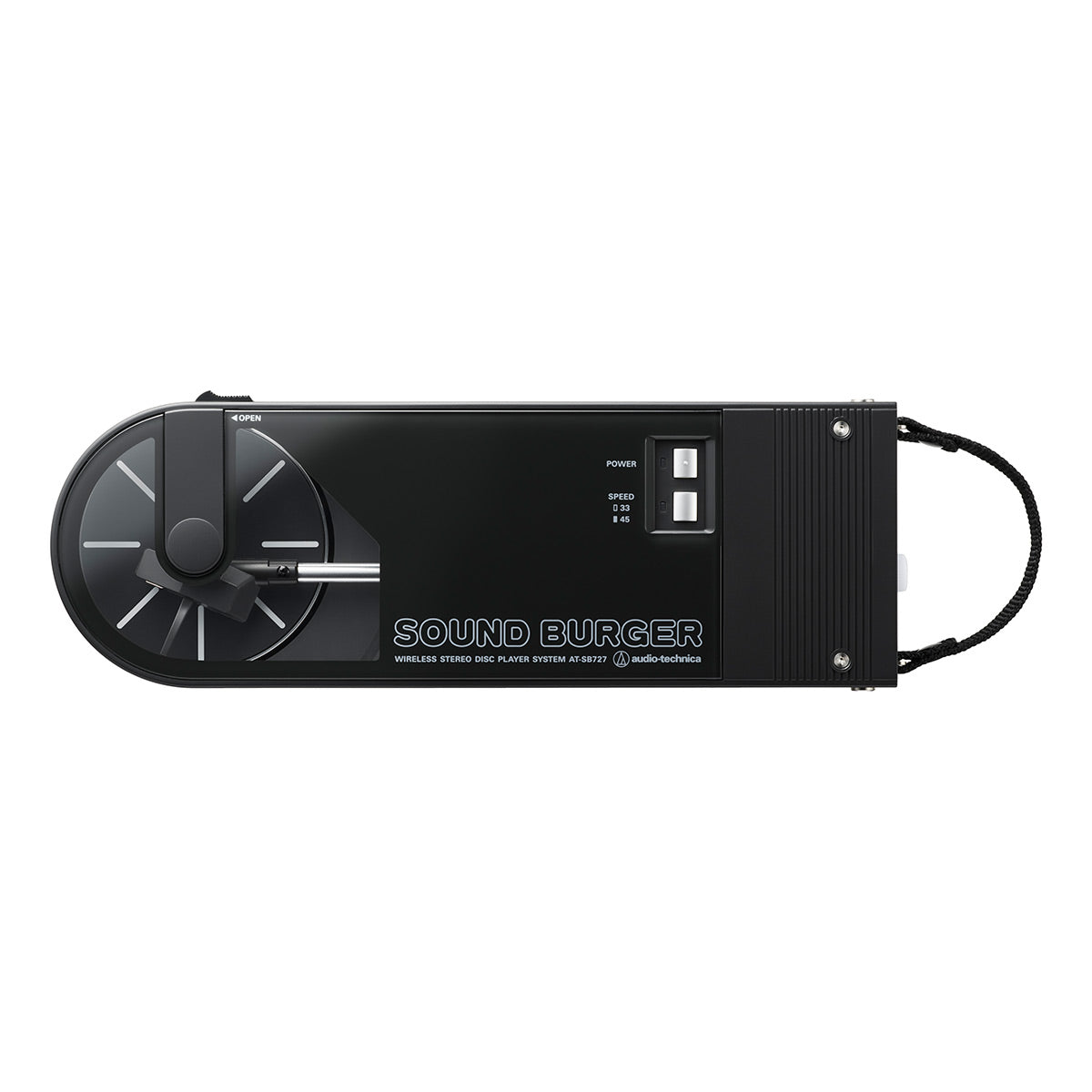 Audio-Technica AT-SB727 Sound Burger Portable Turntable with Bluetooth (Black)