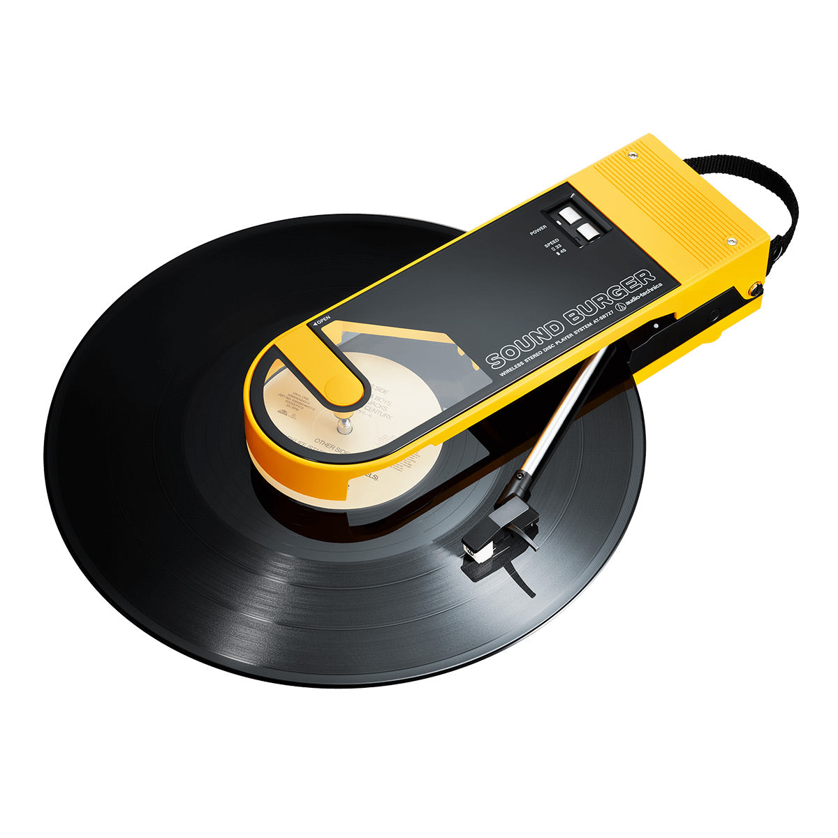 Audio-Technica AT-SB727 Sound Burger Portable Turntable with Bluetooth (Yellow)