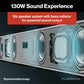 Furrion Aurora 130W 2.1 Outdoor Sound System with 8" Wireless Subwoofer, Bluetooth, HDMI-ARC, & Optical Inputs