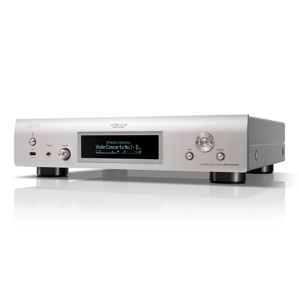 Denon DNP-2000NE Network Player with Ultra AL32 Processing and HEOS Built-In (Silver)