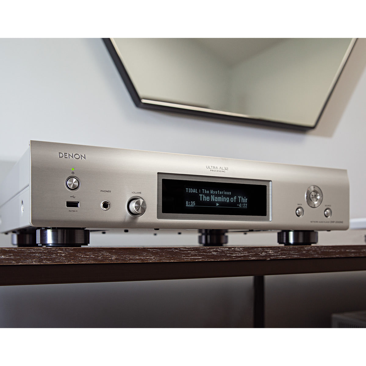Denon DNP-2000NE Network Player with Ultra AL32 Processing and HEOS Built-In (Silver)