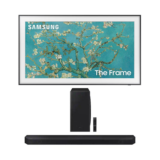 Samsung QN32LS03CB 32" The Frame QLED 4K HDR Smart TV with (2023) with HW-Q800C 5.1.2 Ch Soundbar with Wireless Subwoofer (2023)