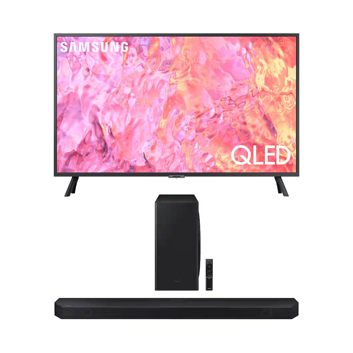 Samsung QN43Q60CA 43" QLED 4K Smart TV (2023) with HW-Q800C 5.1.2 Ch Soundbar and Wireless Subwoofer (2023)