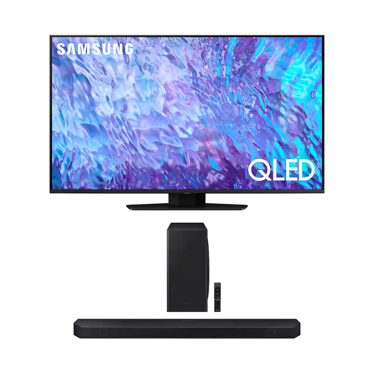 Samsung QN65Q80CA 65" QLED 4K Smart TV (2023) with HW-Q800C 5.1.2 Ch Soundbar and Wireless Subwoofer (2023)