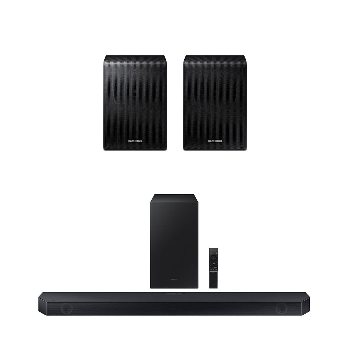 Samsung HW-Q600C 3.1.2 Ch Dolby Atmos Soundbar with Wireless Subwoofer (2023) and SWA-9200S 2.0ch Wireless Rear Speaker Kit