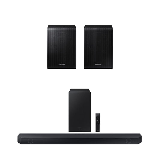 Samsung HW-Q600C 3.1.2 Ch Dolby Atmos Soundbar with Wireless Subwoofer (2023) and SWA-9200S 2.0ch Wireless Rear Speaker Kit