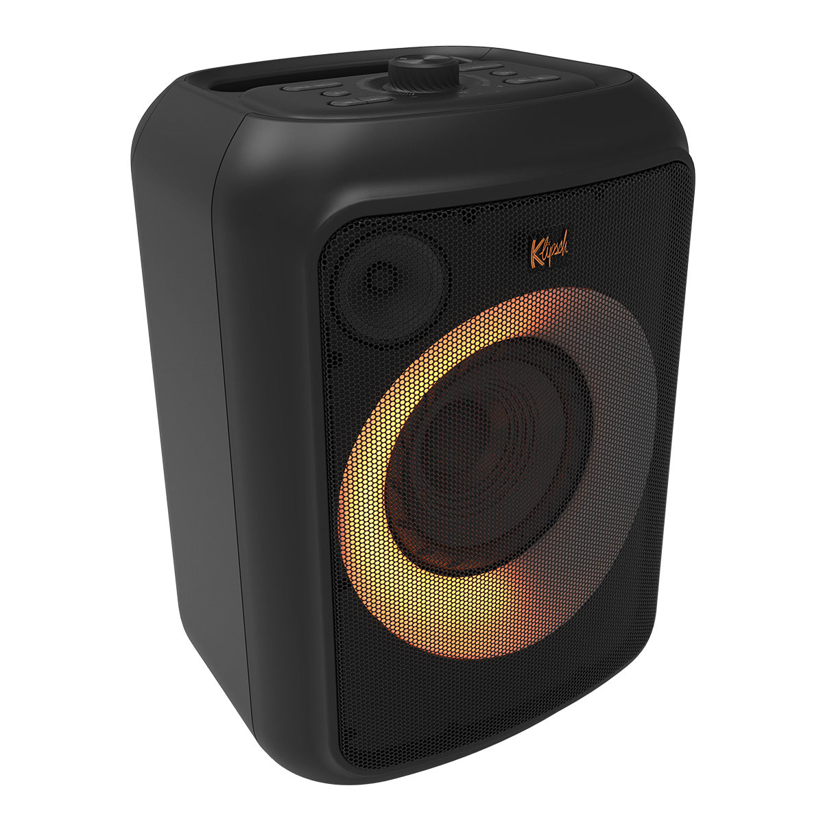 Klipsch GIG XL Bluetooth Wireless Party Speaker with Wired Microphone, RGB Lighting, 8 Hour Battery Life & IPX4 Splash Resistance