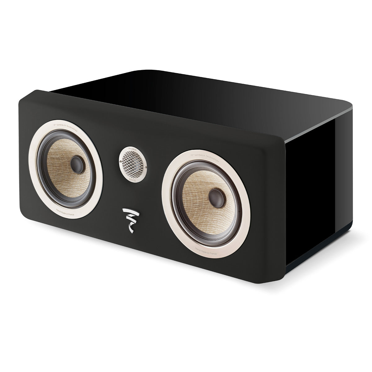 Focal Kanta Center 2-Way Bass-Reflex Center Channel Speaker (Black High Gloss & Black Mat)