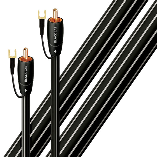 AudioQuest Black Lab 3m (9.84 ft) RCA Male to RCA Male Subwoofer Cable - Pair