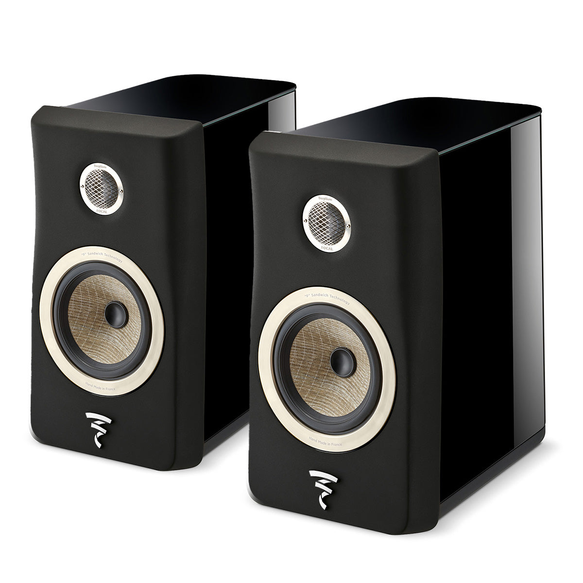 Focal Kanta No.1 2-Way Bookshelf Speaker - Pair (Black High Gloss & Black Mat)