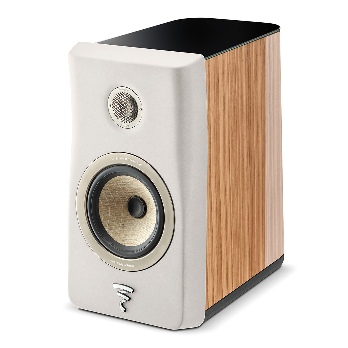 Focal Kanta No.1 2-Way Bookshelf Speaker - Pair (Walnut High Gloss & Ivory Mat)