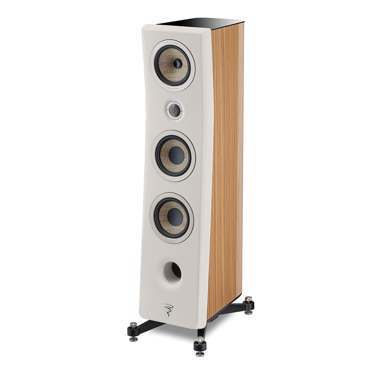 Focal Kanta No.2 3-Way Bass-Reflex Floorstanding Speaker - Each (Walnut High Gloss & Ivory Mat)
